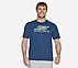 SKECHERS SPORT COURT T-SHIRT, BROWN/RED Apparel Lateral View