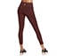 GOFLEX SLIT HW 7/8 LEGGING, BURGUNDY/BROWN Apparels Top View