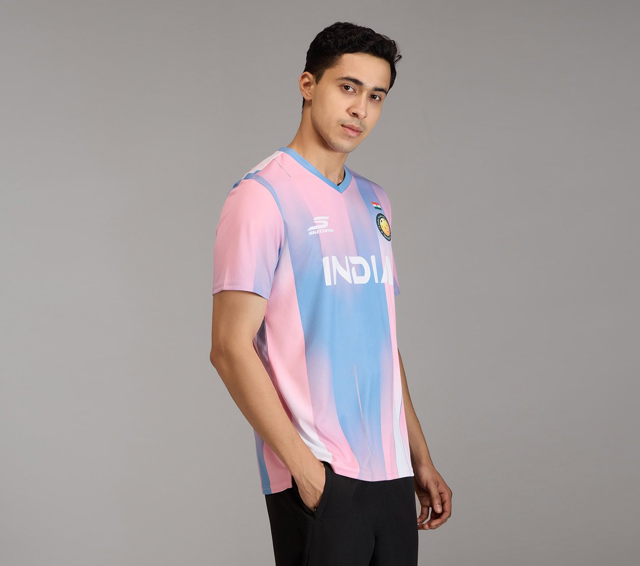 AIPA MENS REPLICA MATCH JERSEY, SILVER/WHITE/PINK