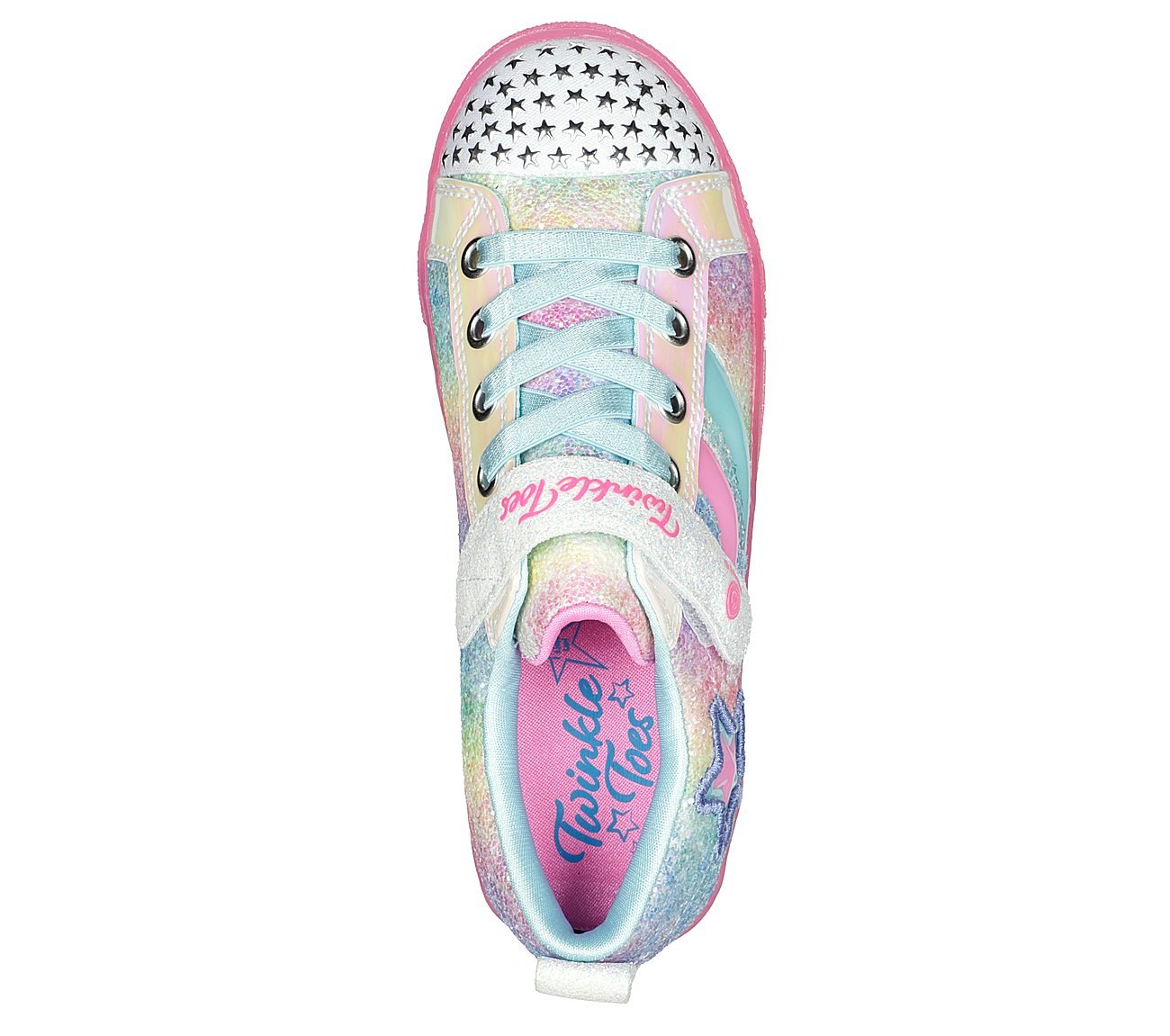 SHUFFLE BRIGHTS-SHOOTING STAR, MULTI Footwear Top View