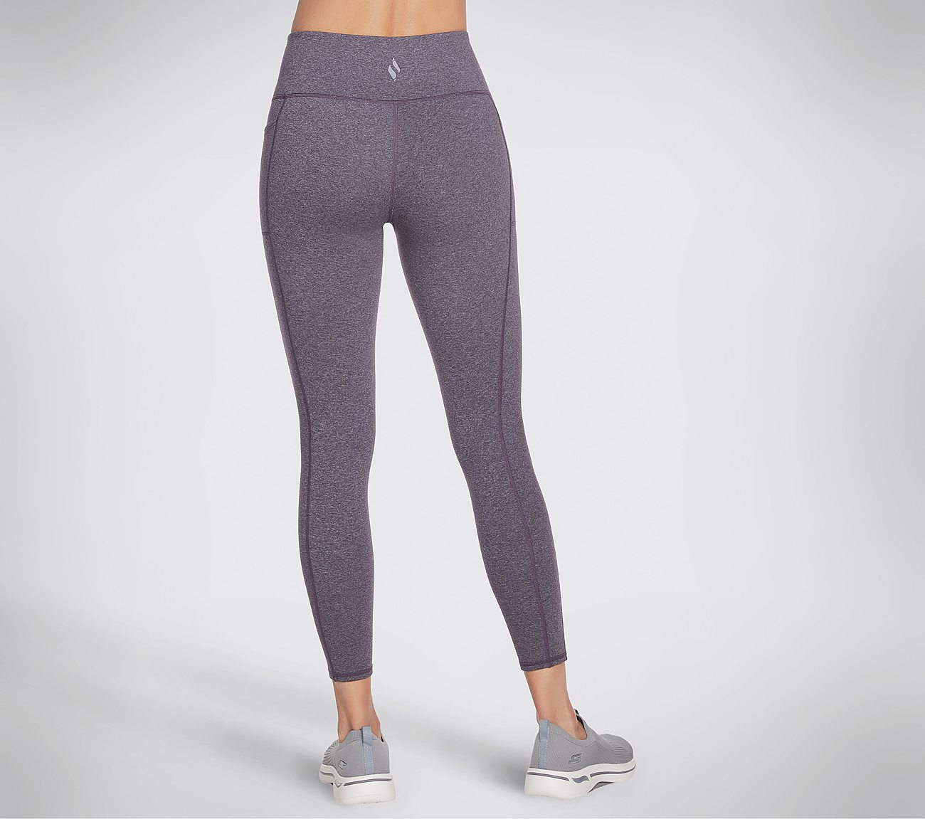 GOFLEX LUXE LEGGING, PURPLE/WHITE Apparels Top View
