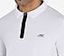 SS 1/4 ZIP POLO, WWWHITE Apparel Right View