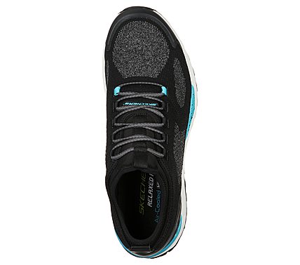 EQUALIZER 4.0 TRAIL- TERRATOR, BLACK/GREY Footwear Top View