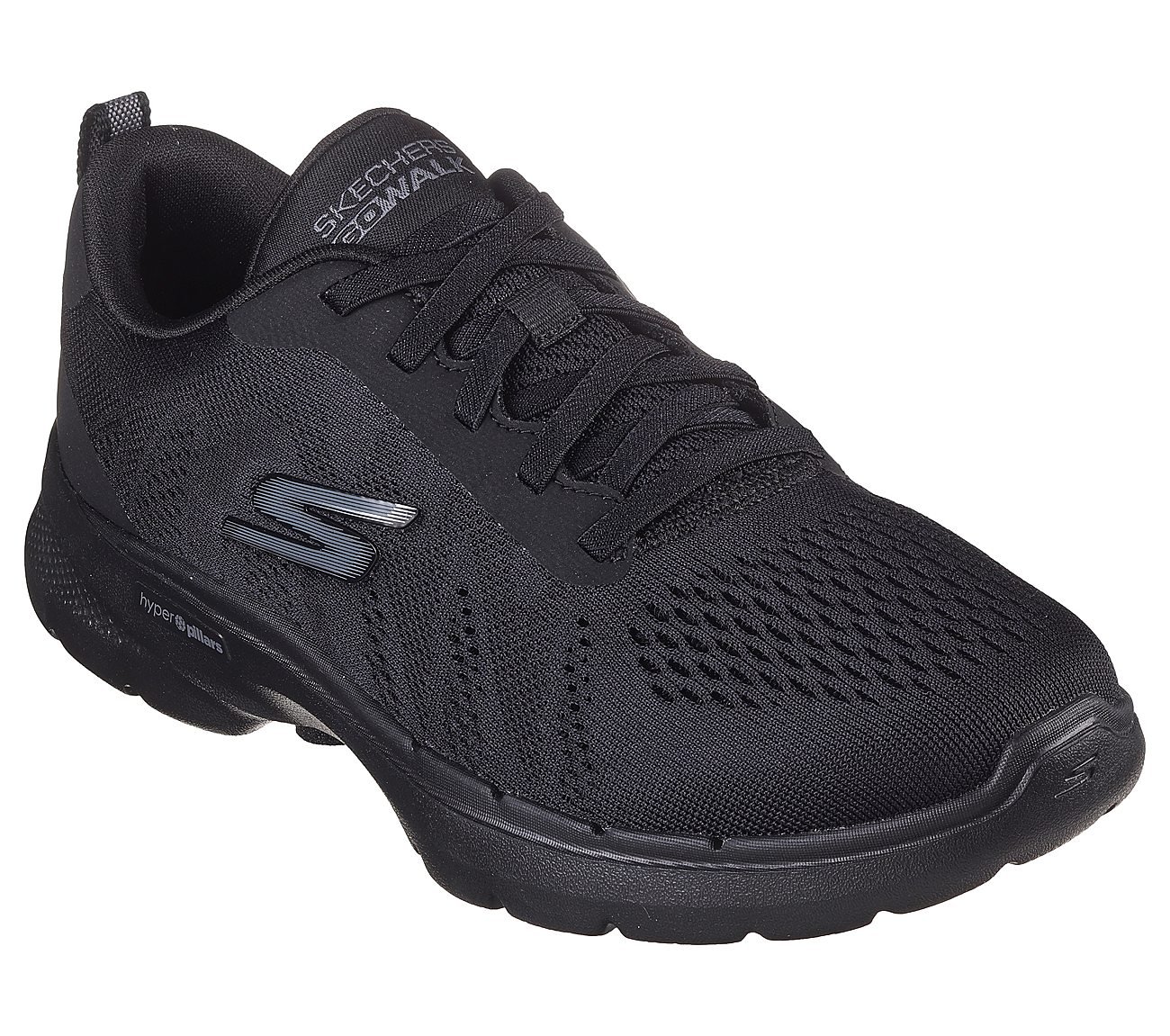 GO WALK 6, BBLACK Footwear Right View