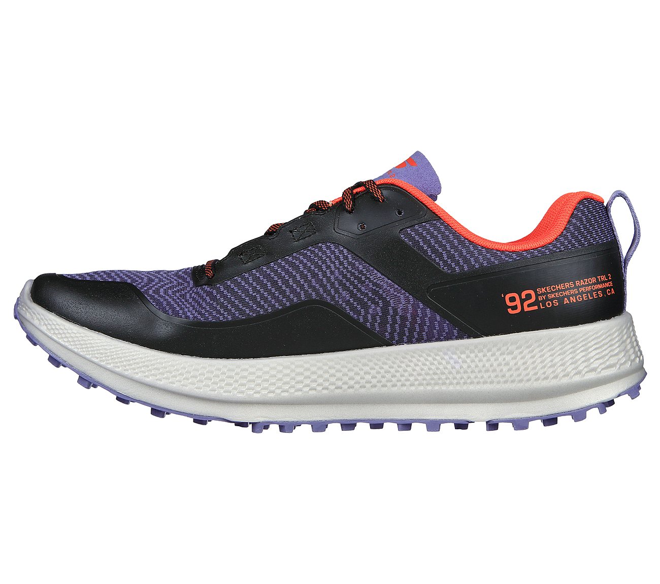 GO RUN RAZOR TRL - 2, BLACK/ORANGE Footwear Left View