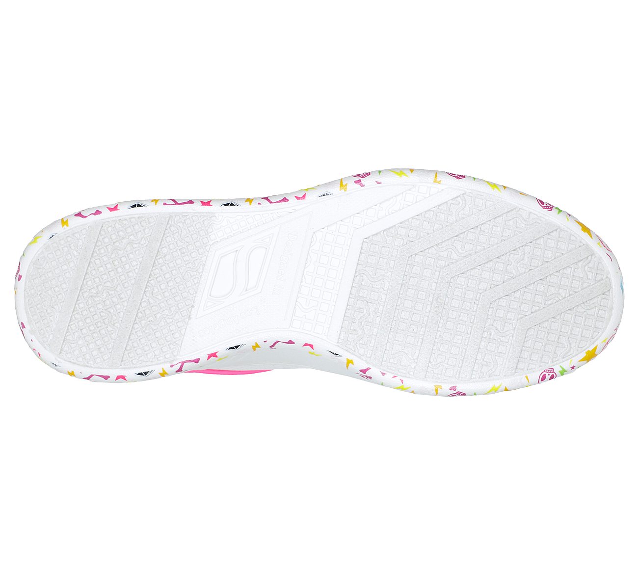 UPBEATS - RHYTHM, WHITE/MULTI Footwear Bottom View