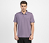 MENS TIPPING POLO, PURPLE/LIME