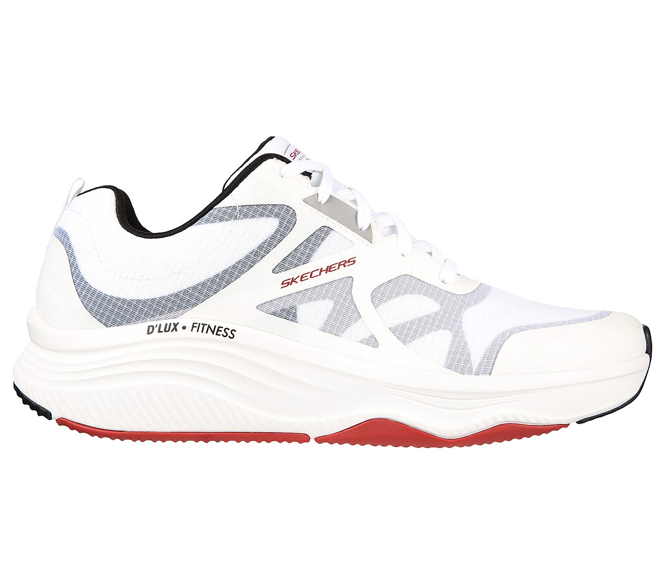  D'LUX FITNESS-BOX JUMP, WWHITE/BLACK/RED Footwear Lateral View