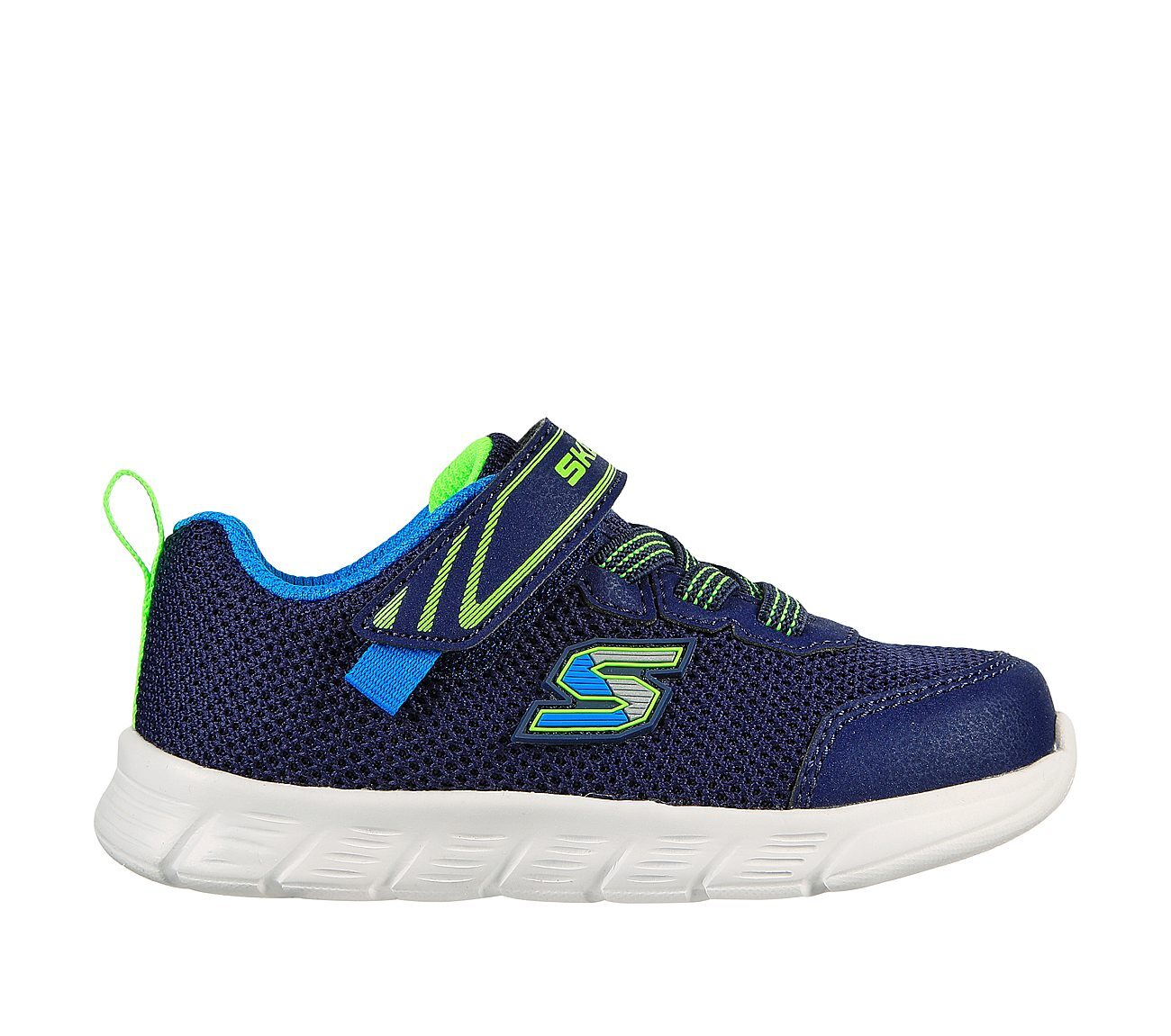 COMFY FLEX - MINI TRAINER, NAVY/LIME Footwear Lateral View