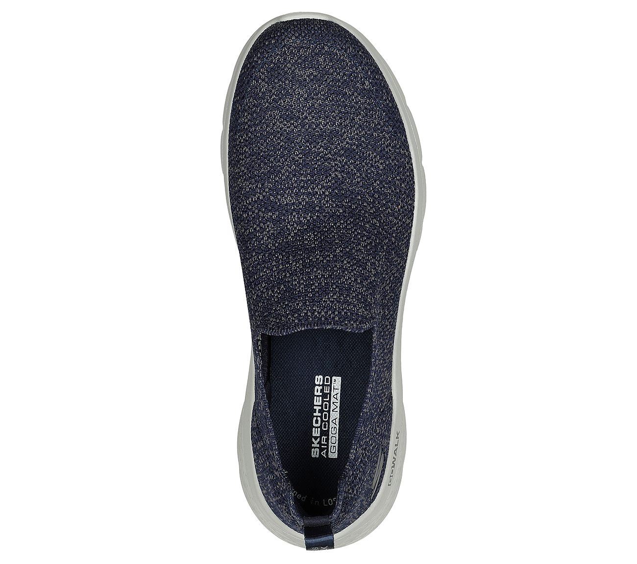 Skechers Navy/White Go Walk-Flex-Vella Womens Slip On Shoes - Style ID ...