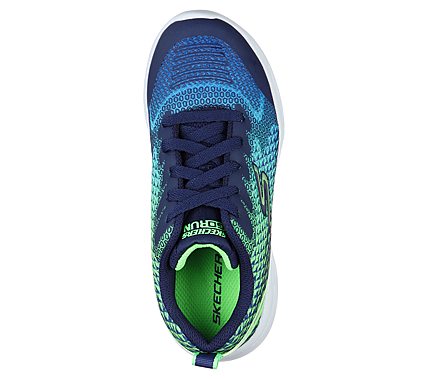 GO RUN 600 - HENDOX, NAVY/LIME Footwear Top View