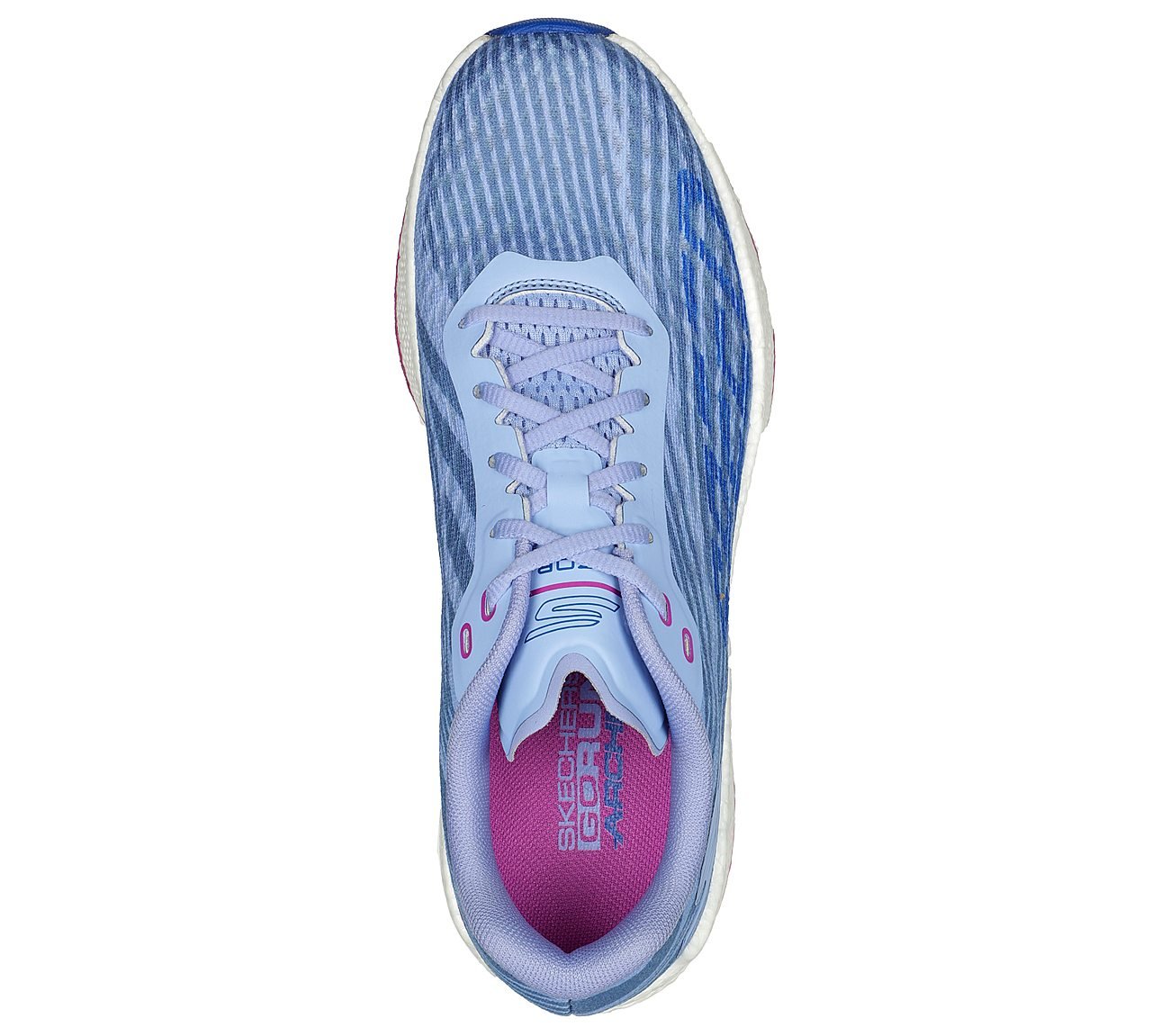 GO RUN RAZOR 4, PERIWINKLE Footwear Top View