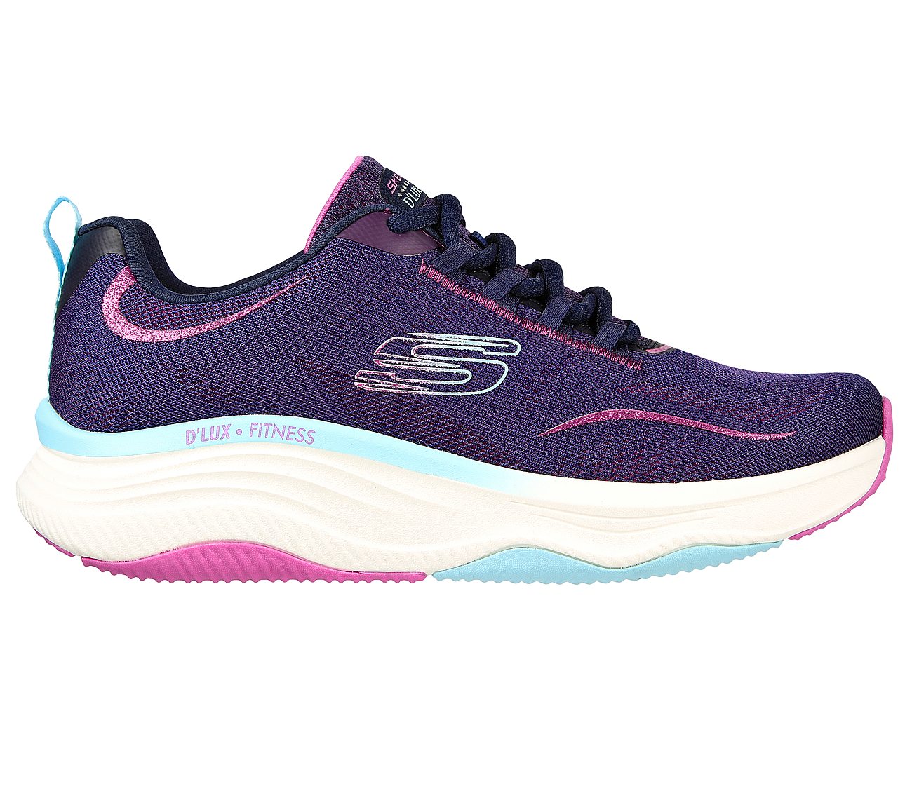 D'LUX FITNESS, NAVY/MULTI Footwear Right View