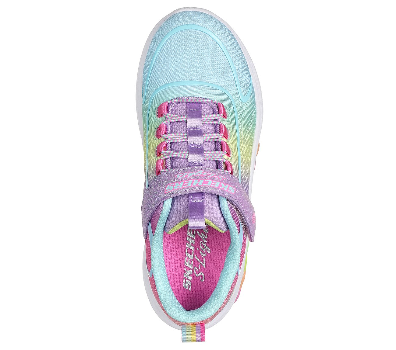 RAINBOW CRUISERS, LAVENDER/MULTI Footwear Top View