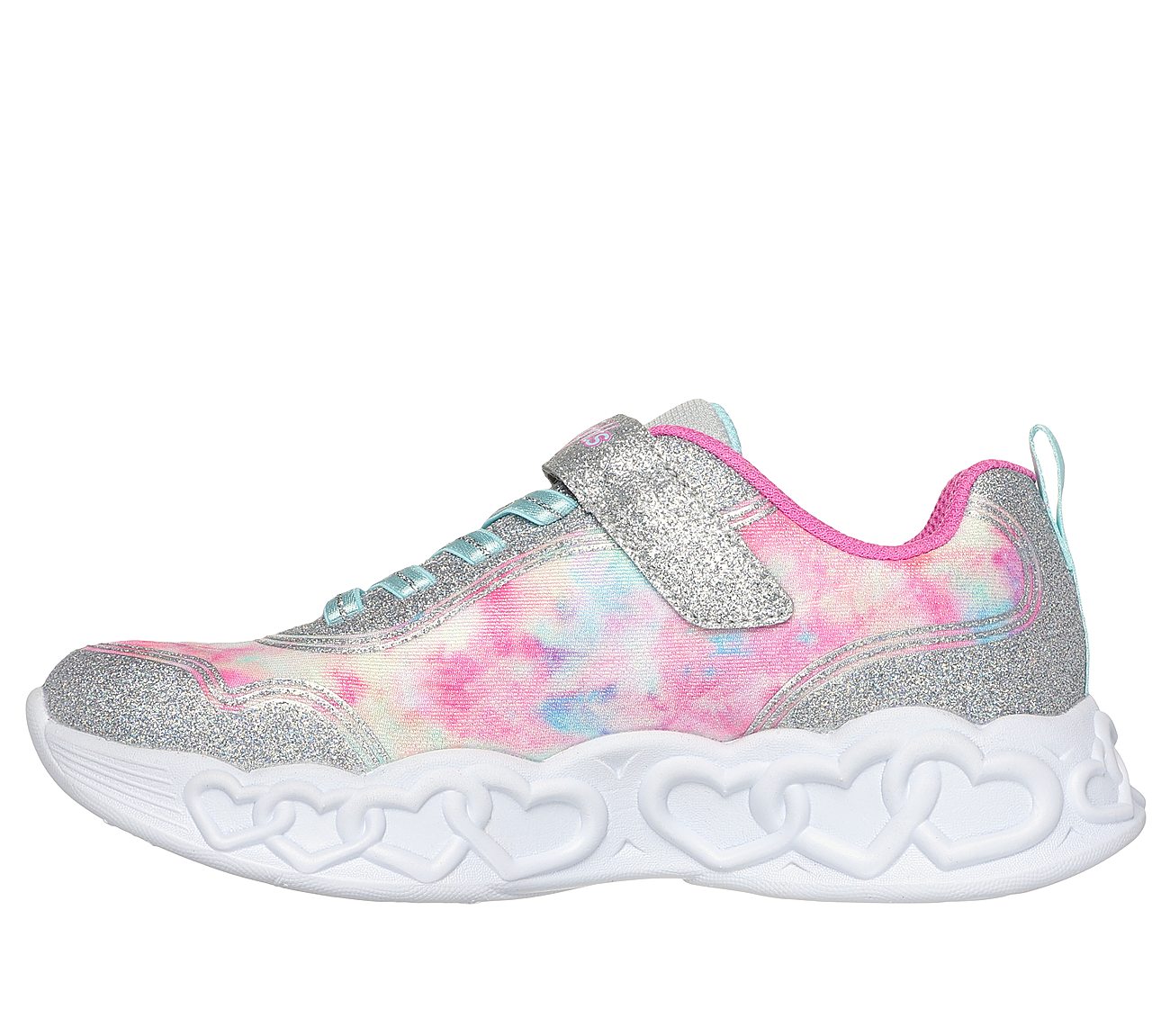 INFINITE HEART LIGHTS - COLOR, SILVER/MULTI Footwear Left View