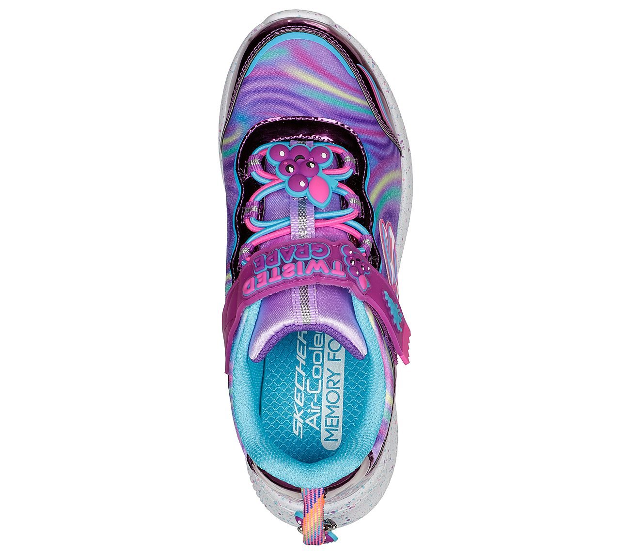 JUMPSTERS - SWEET KICKZ, PURPLE MULTI Footwear Top View