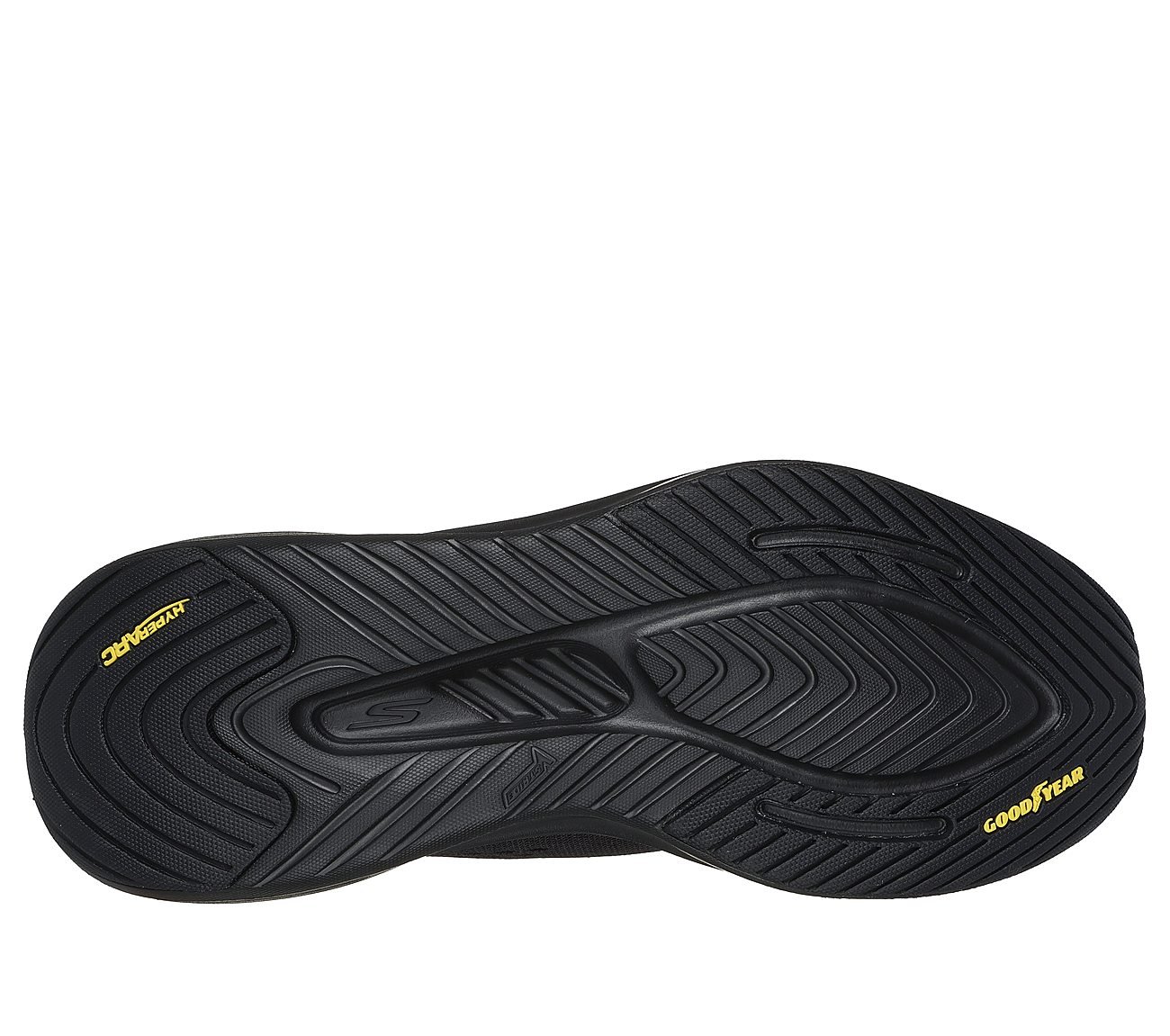 GO WALK MAX WALKER - AUGUSTUS, BBLACK Footwear Bottom View