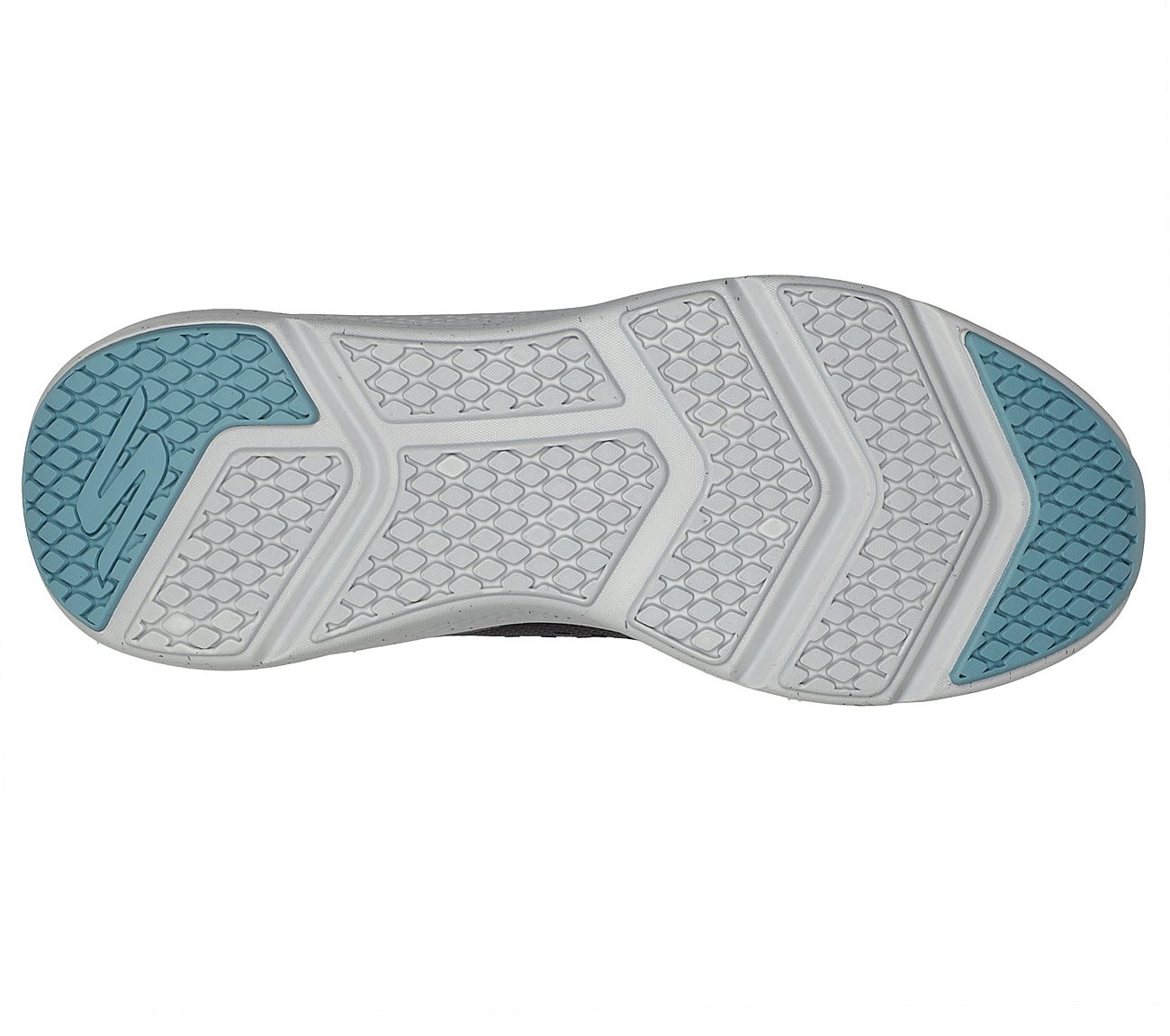 GO RUN ELEVATE, GREY/ORANGE Footwear Bottom View