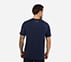 MI FAN GRAPHIC T-SHIRT, Navy Blue Apparel Left View