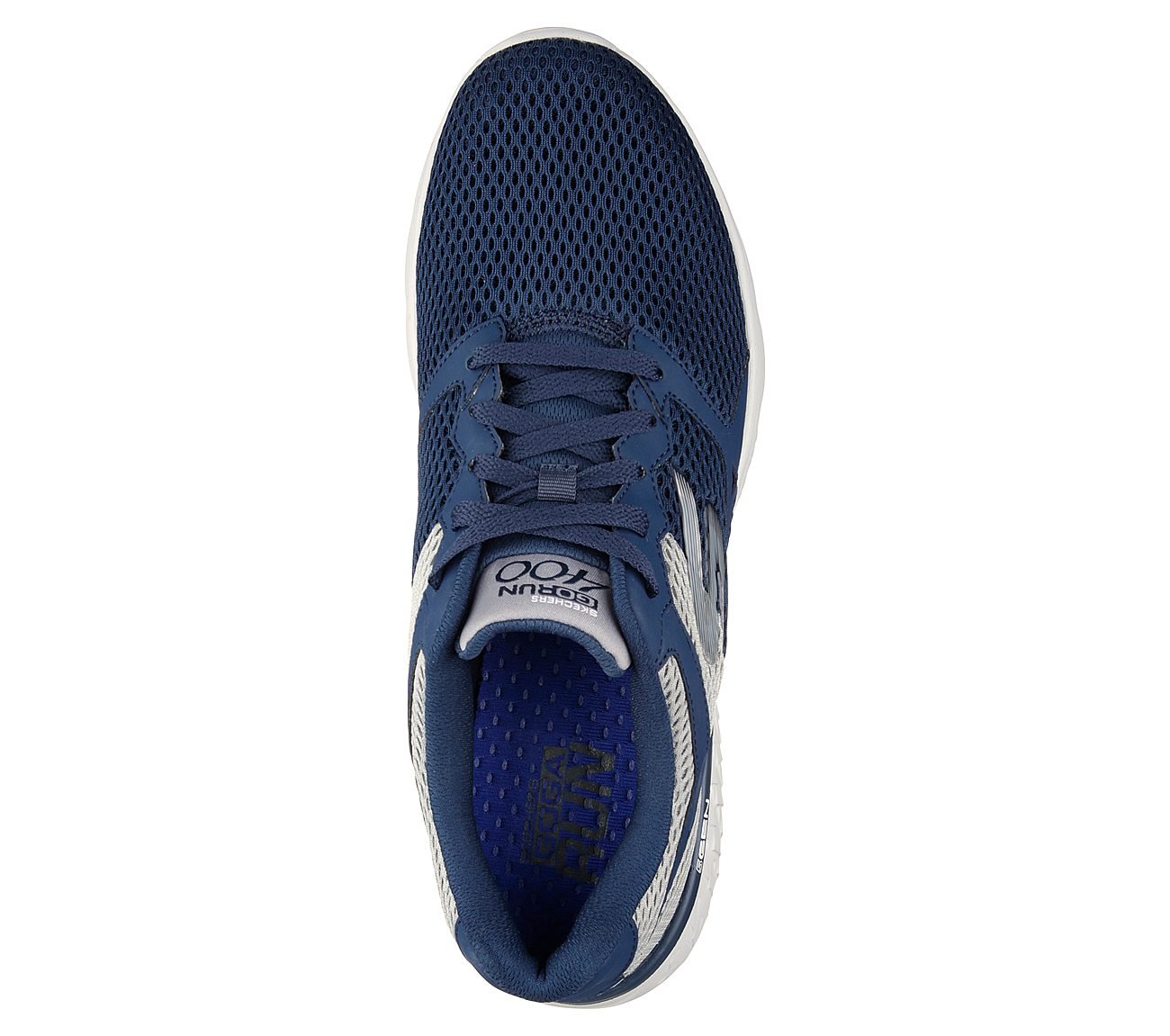 GO RUN 400, NAVY/GREY Footwear Top View