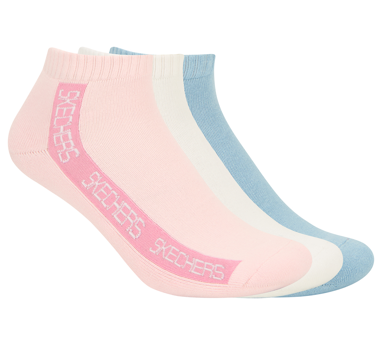 3PK WOMENS CONTRAST HALF TERRY ANKLE