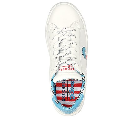 GOLDIE 2.0 - TWO THINGS, WHITE/BLUE/RED Footwear Top View