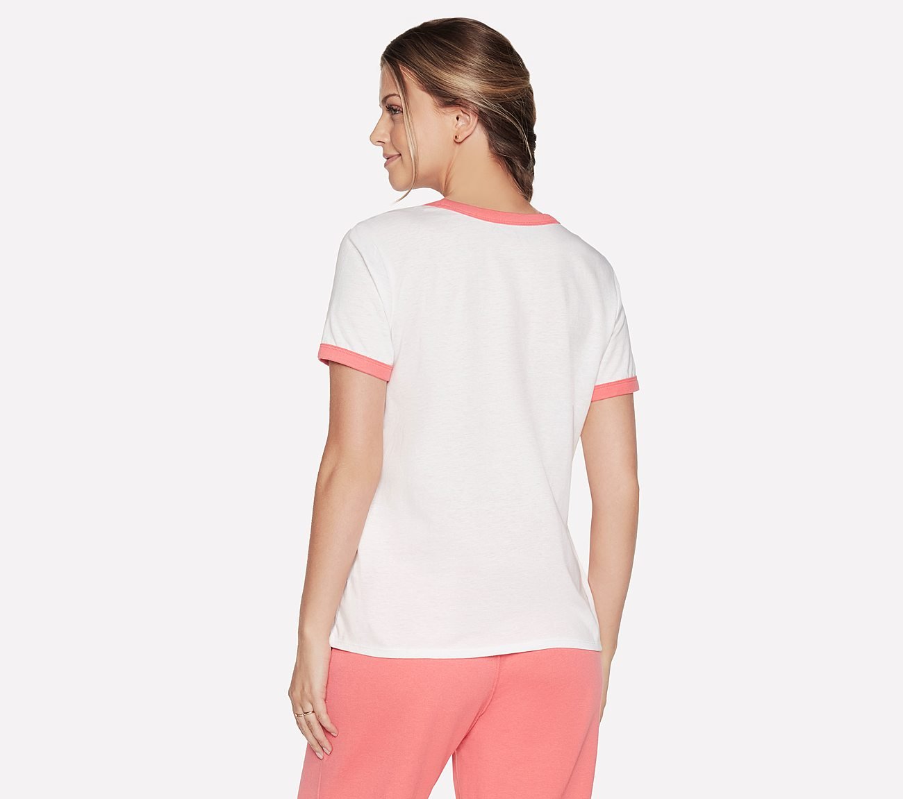 BOBS GOOD THINGS RINGER T-SHIRT, WWWHITE Apparels Top View