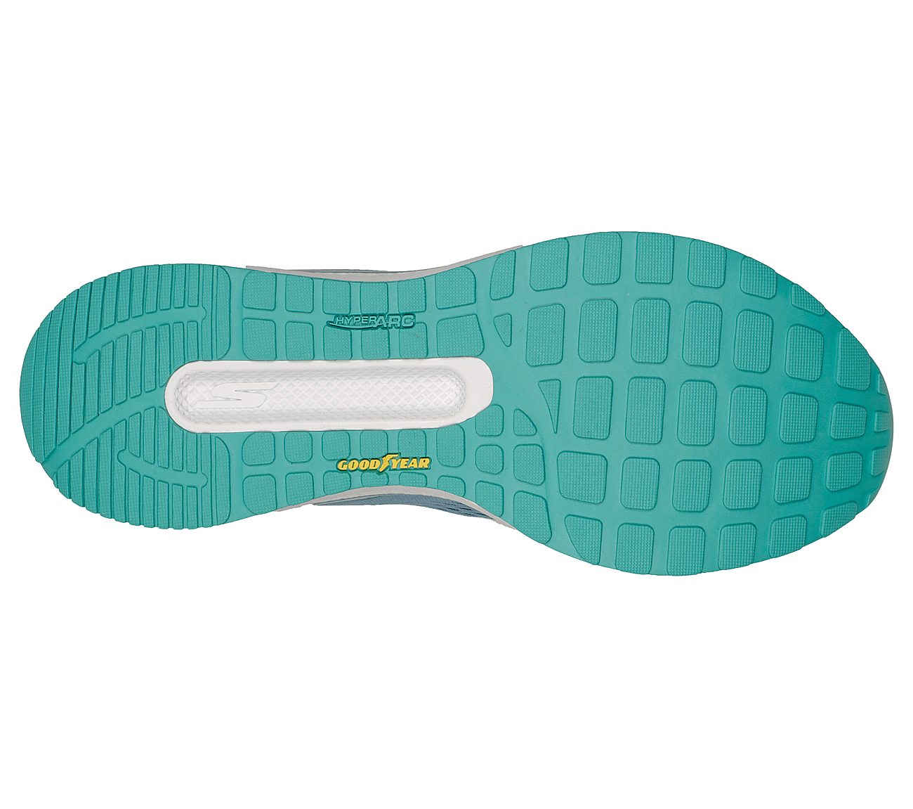 GO RUN PERSISTENCE, TEAL Footwear Bottom View
