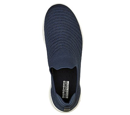 GO WALK 5 - COASTAL VIEW, NAVY/WHITE Footwear Top View