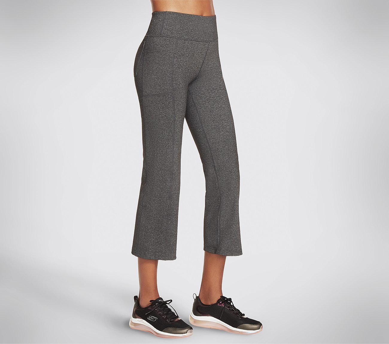GOWALK HW CROP PANT, GGREY Apparel Bottom View