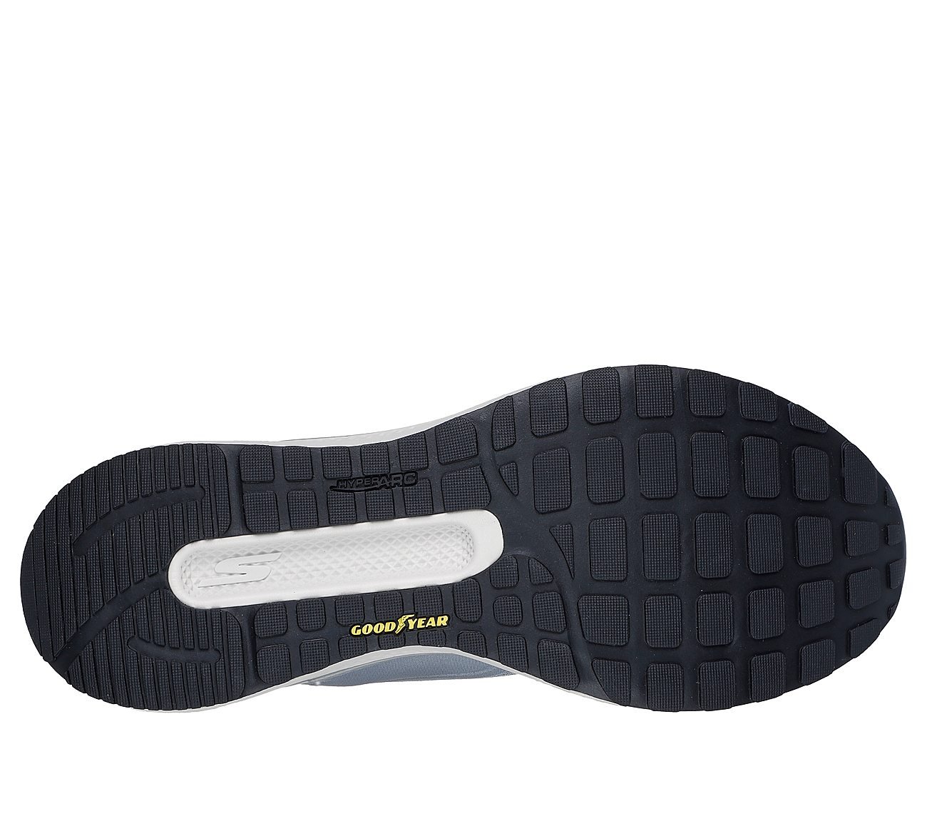 GO RUN PERSISTENCE 2, GGREY/BLACK Footwear Bottom View