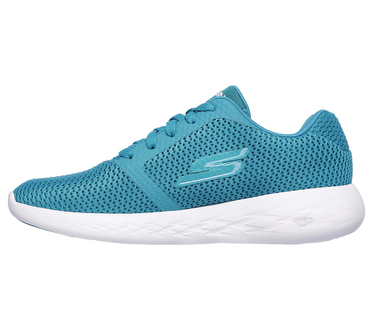 GO RUN 600 - REFINE, TURQUOISE Footwear Left View
