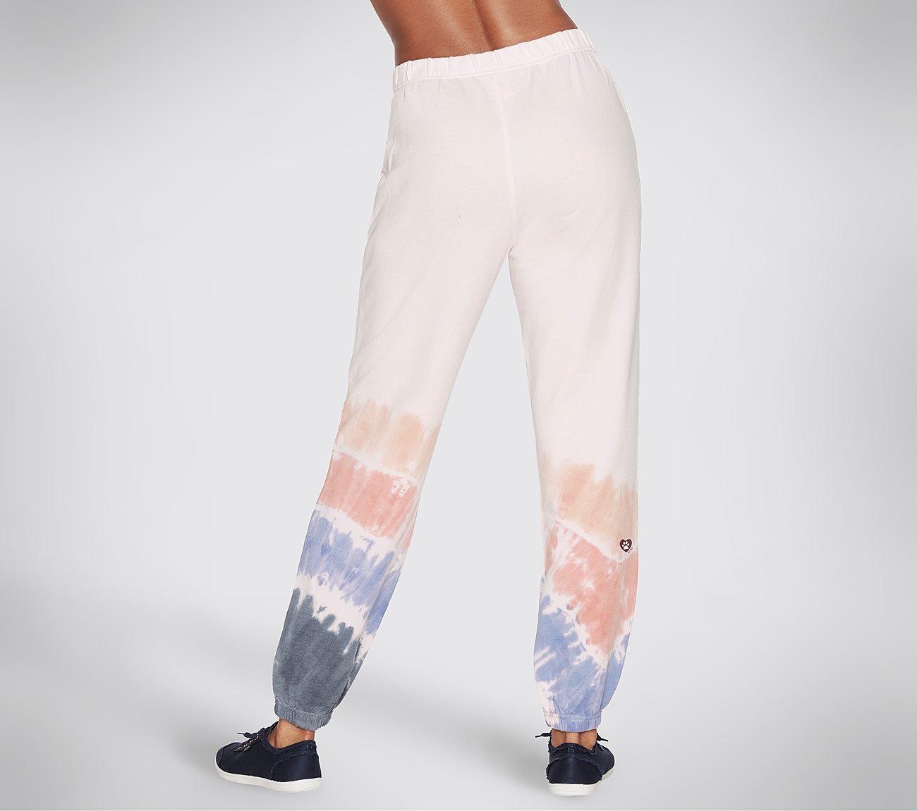 BOBS CRESCENT TIE DYE JOGGER, PINK Apparels Top View