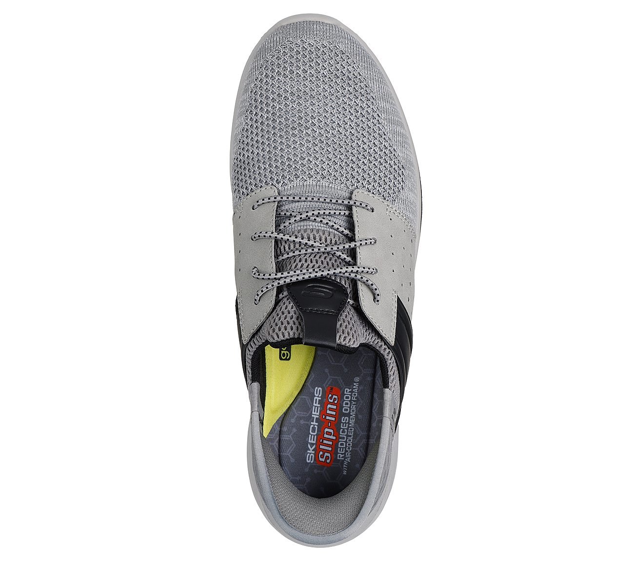 SKECHERS SLIP-INS RF: SLADE - OCON, GREY Footwear Top View