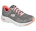 ARCH FIT-COMFY WAVE, GREY/PINK Footwear Lateral View