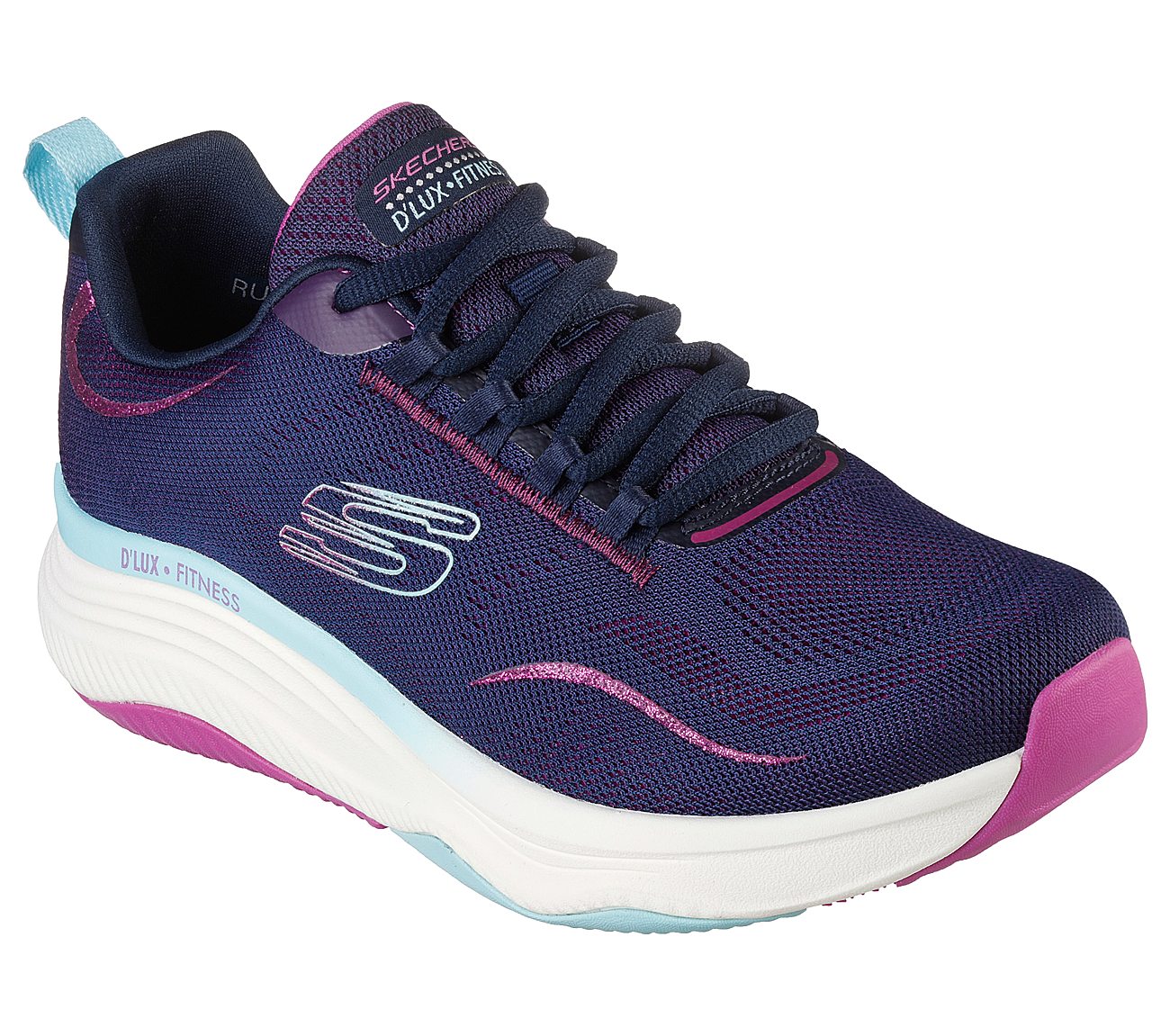D'LUX FITNESS, NAVY/MULTI Footwear Lateral View