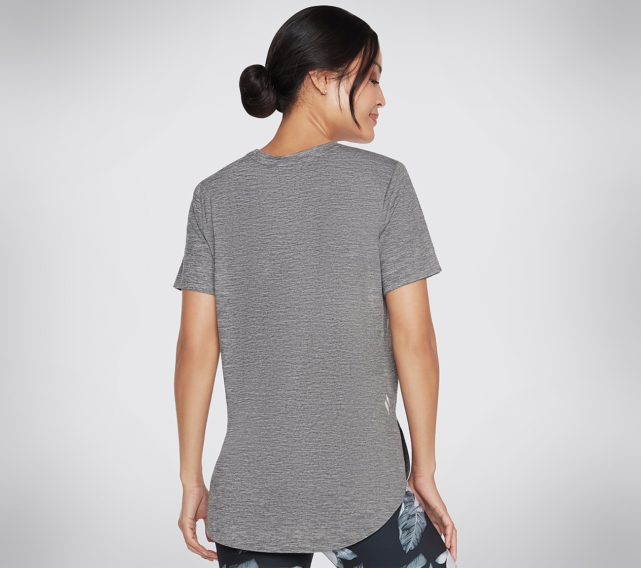 GODRI SWIFT TUNIC T-SHIRT, CCHARCOAL Apparels Top View