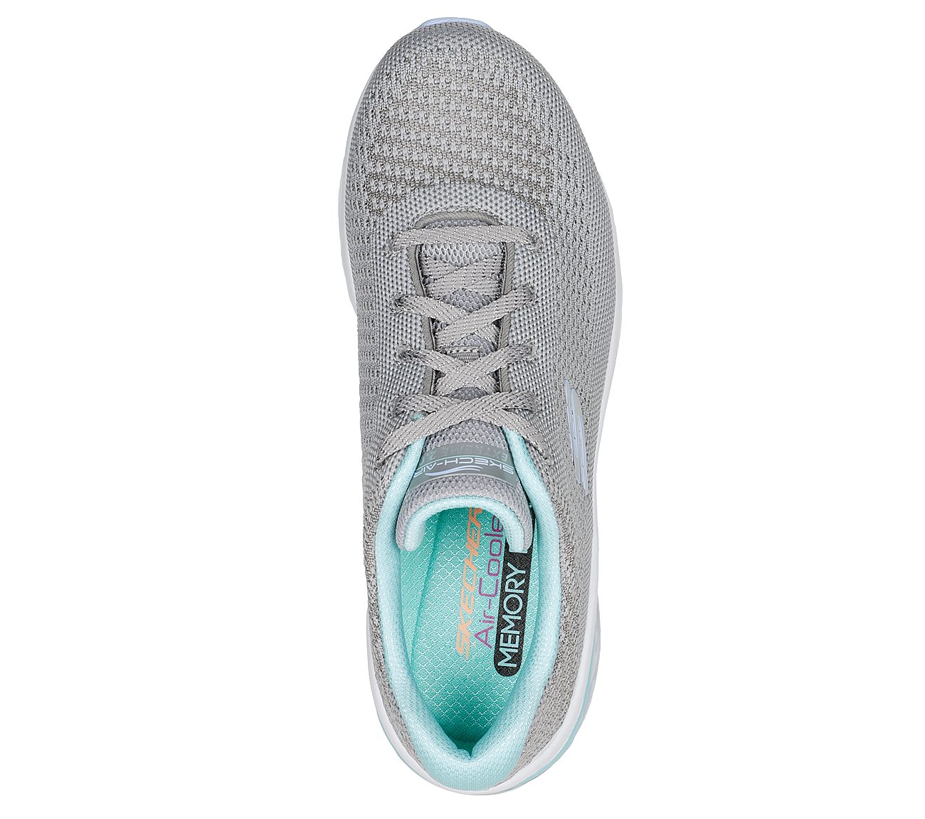 SKECH-AIR EXTREME 2.0-CLASSIC, GREY/MINT Footwear Top View