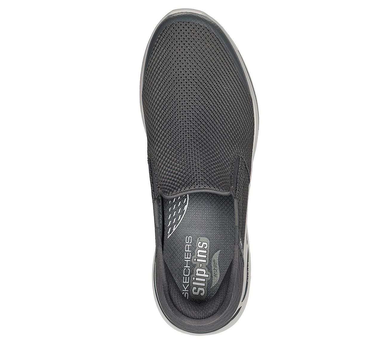 GO WALK ARCH FIT - HANDS FREE, CCHARCOAL Footwear Top View