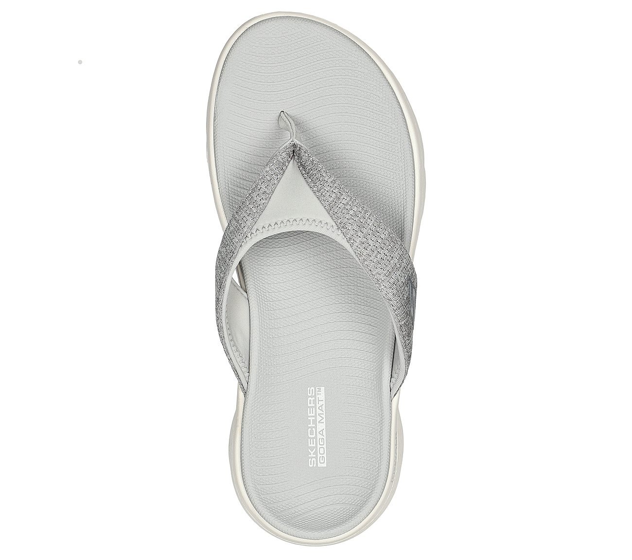 GO WALK FLEX SANDAL - SUNLIT, GRAY Footwear Top View