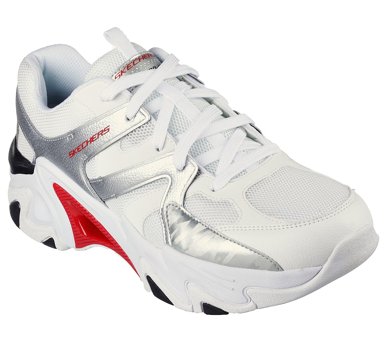 STAMINA V3, WWHITE/BLACK/RED Footwear Right View