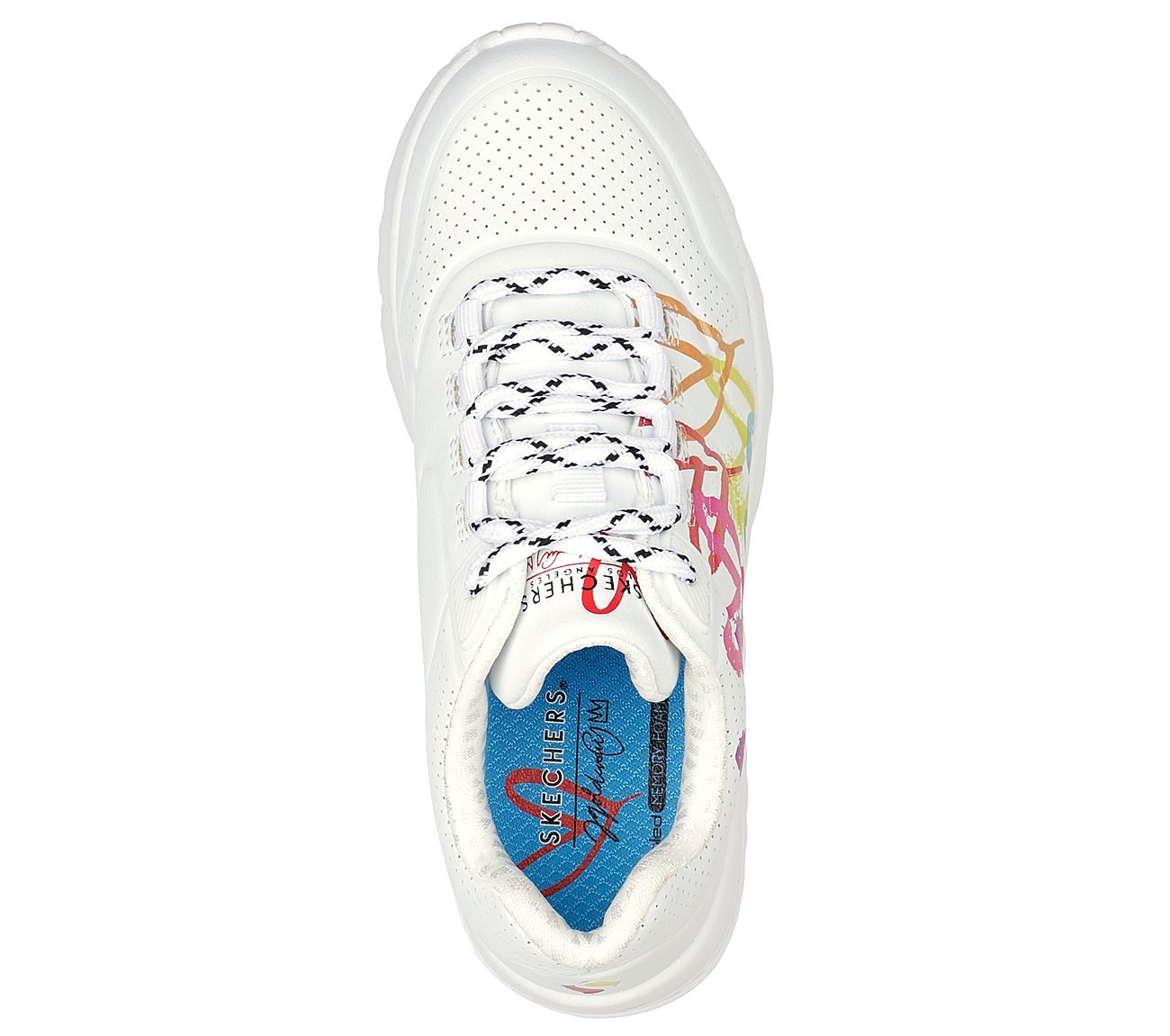 UNO LITE - LOVE BRIGHTS, WHITE/MULTI Footwear Top View