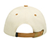 PEACHED BASEBALL HAT , OFF WHITE/BROWN Accessories Bottom View