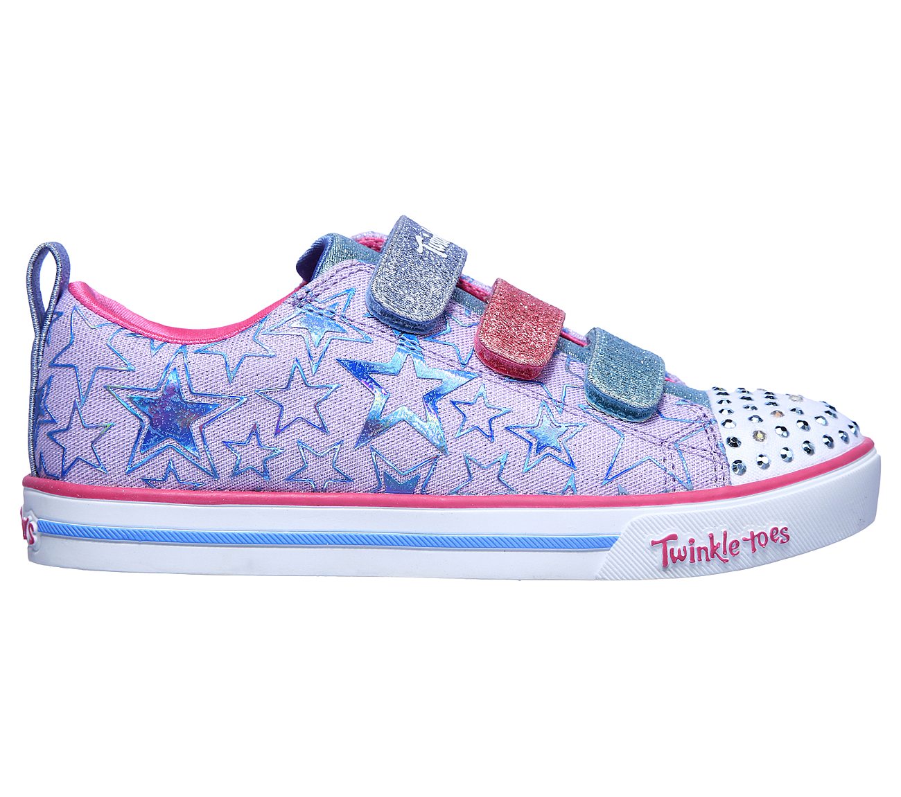 SPARKLE LITE-STARS THE LIMIT, LAVENDER/MULTI Footwear Right View