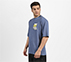 MENS ANIME STREET T-SHIRT, BLACK/SILVER/LIME/BLUE