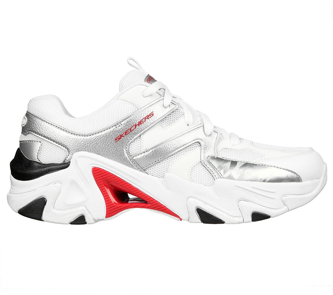 STAMINA V3, WWHITE/BLACK/RED Footwear Lateral View