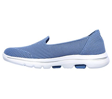 GO WALK 5 - BLESSED, BLUE Footwear Left View