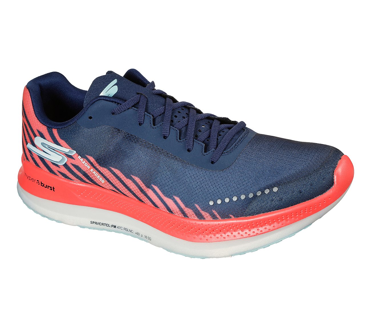 GO RUN RAZOR EXCESS, NAVY/CORAL Footwear Right View