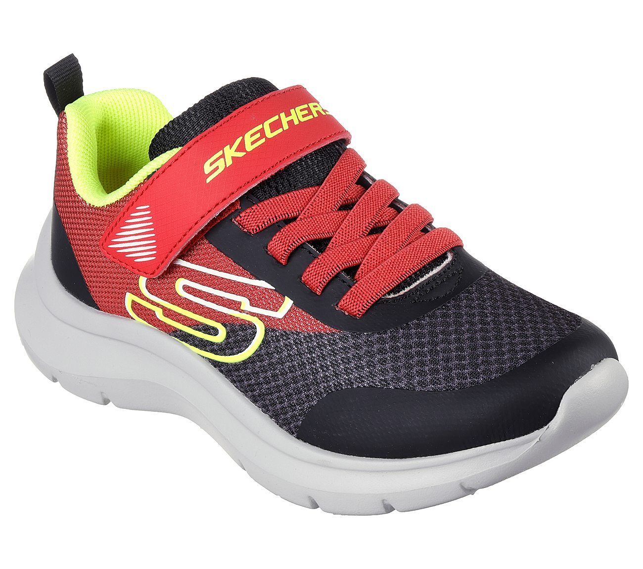 SKECH FAST - SOLAR-SQUAD, RED/BLACK Footwear Right View