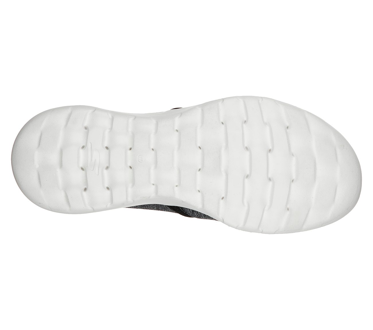 GO WALK JOY - SOFT TAKE, BLACK/WHITE Footwear Bottom View